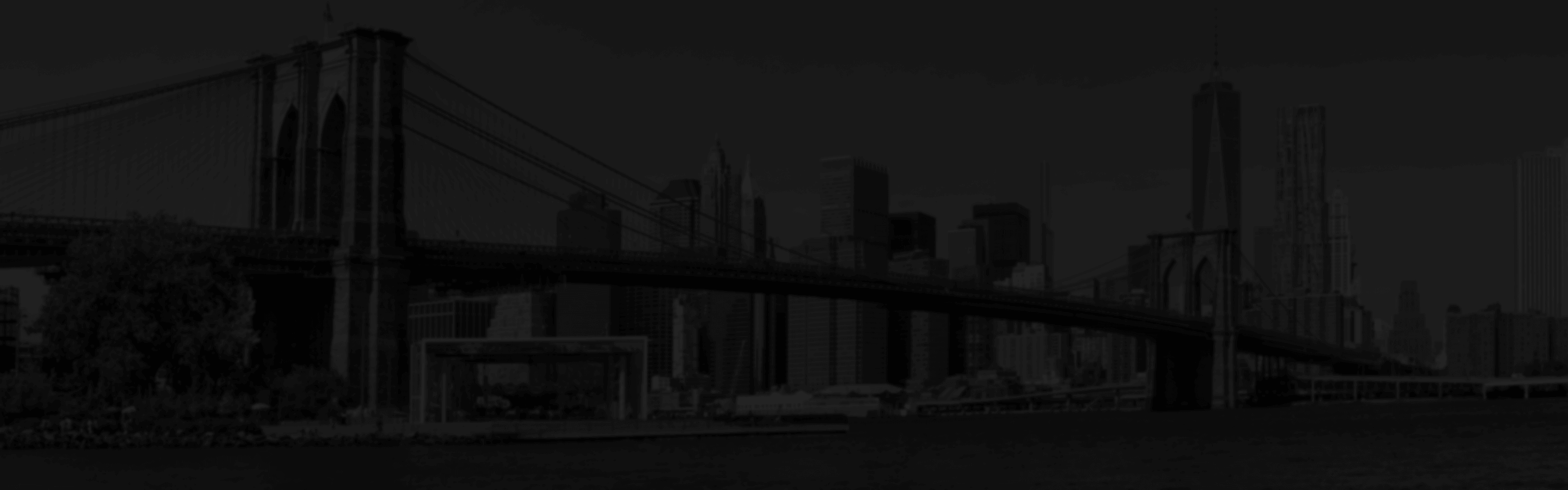 Brooklyn Bridge with a view of New York City skyline